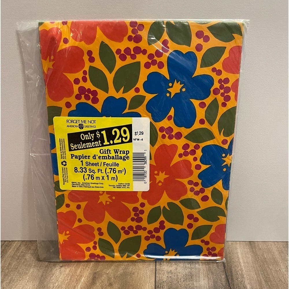 Vintage American Greetings Wrapping Paper, sealed